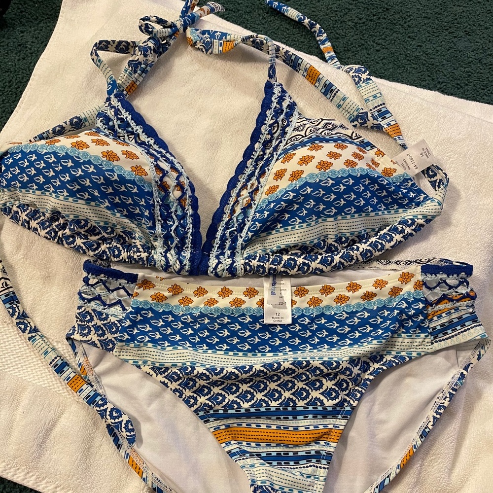 Two piece halter bikinis NEVER WORN